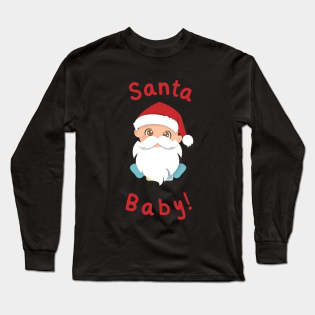 Santa Baby Long Sleeve T-Shirt by MGuyerArt